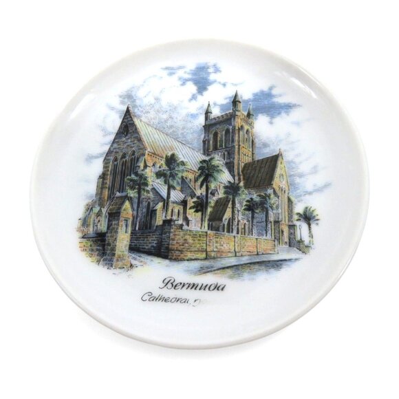 KAISER BERMUDA Souvenir Small Plates Set of 4 Scenic Landmarks 4.5" Vintage - Picture 5 of 11